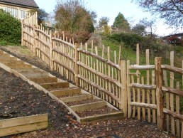 6ft high paling fence around vegetable garden to exclude deer