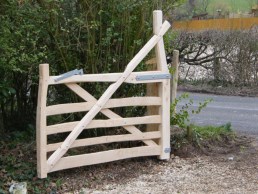 Sweet chestnut entrance gate