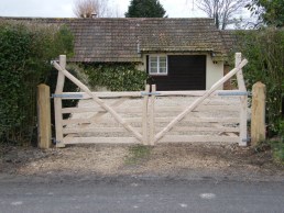 Sweet chestnut entrance gates 