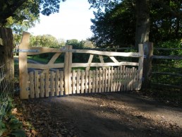 Sweet-chestnut-entrance-gate-with short-pales
