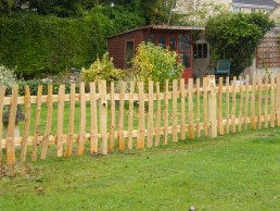 2 rail sweet chestnut paling fence